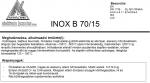 Elektróda INOX B 70/15 2.5 mm