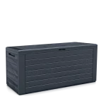 Kerti tároló láda műanyag Woodbox 190L antracit