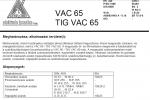 Lángpálca TIG VAC 65 1.6 mm