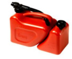 Műanyag kanna benzinhez és olajhoz 5L+2L Piros