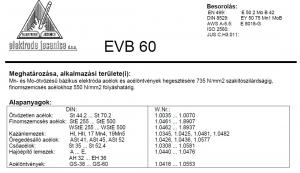 Elektróda bázikus EVB 60 5.0 mm