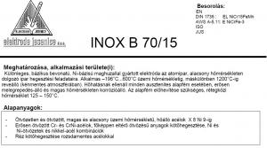 Elektróda INOX B 70/15 3.25 mm