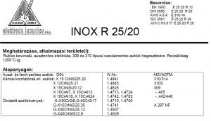 Elektróda INOX R 25/20 2.5 mm