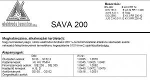 Elektroda SAVA 200 3.25 mm