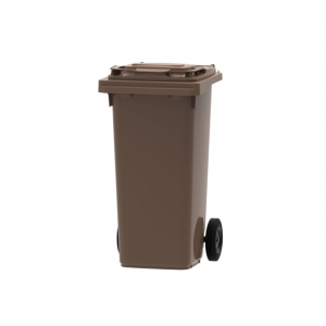 Háztartási kuka 120 L BARNA kerekes