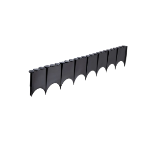 Leszúrható ágyásszegély, köves stílusú Deco Barrier 77x12.5cm fekete 2023165