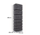 Esővízgyűjtő tartály csappal 350L TOWER STONE antracit