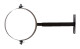 Fekete csőbilincs 130mm