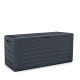 Kerti tároló láda műanyag Woodbox 190L antracit